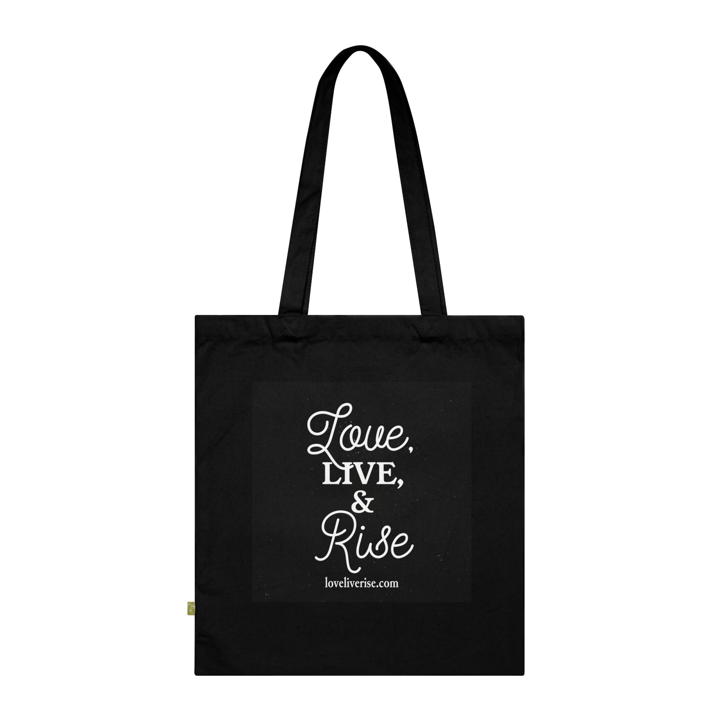 Inspirational Organic Cotton Tote Bag | Eco-Friendly Shopping Bag, Gift for Her, Daily Use, Affirmation Bag, Love & Live Collection