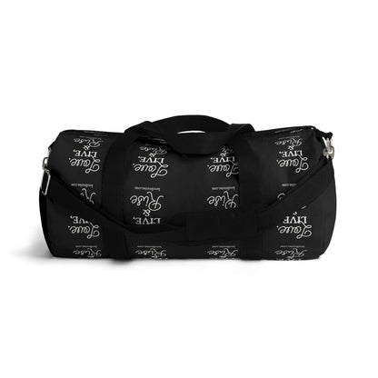 Inspirational Duffel Bag - Love Live & Rise, Gym Bag, Weekend Getaway Bag, Travel Bag, Workout Tote, Motivational Gift