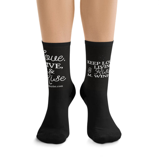 Inspirational Recycled Socks - Eco-Friendly Footwear with Uplifting Quotes, Gift for Nature Lovers, Sustainable Living, Motivational [...]