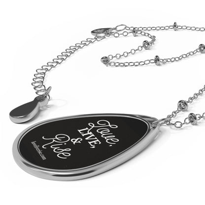 Inspiring Oval Necklace - Love, Live, & Rise, Inspirational Jewelry, Meaningful Gift, Everyday Elegance, Motivational Accessory, [...]