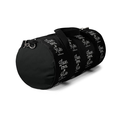 Inspirational Duffel Bag - Love Live & Rise, Gym Bag, Weekend Getaway Bag, Travel Bag, Workout Tote, Motivational Gift