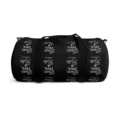 Inspirational Duffel Bag - Love Live & Rise, Gym Bag, Weekend Getaway Bag, Travel Bag, Workout Tote, Motivational Gift